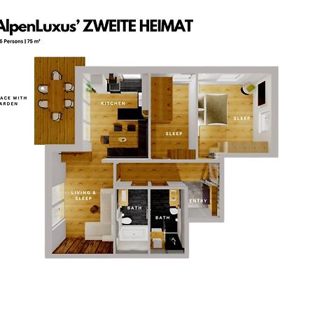 Zweite Heimat - Garden & Underground Parking Space By Alpenluxus Appartements فغن المظهر الخارجي الصورة